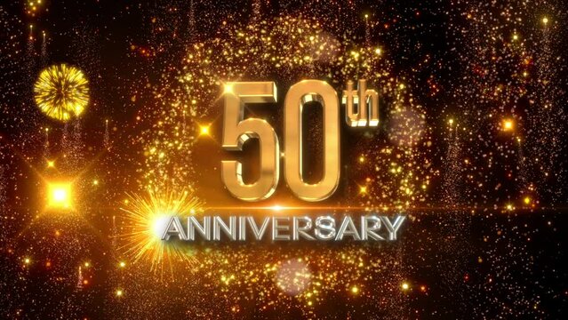 golden 50th birthday anniversary celebration video