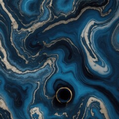 Obraz premium Blue and Black Marble Stone Background