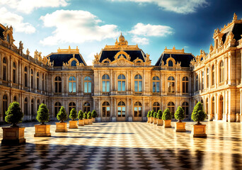 Palace of Versailles, France - obrazy, fototapety, plakaty