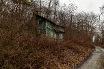 Abandoned house along the Old Mine Road in the Delaware Water Gap National Recreation Area