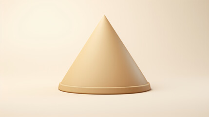 abstract golden pyramid