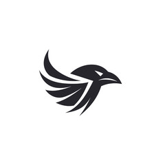Eagle head logo template. Vector illustration 