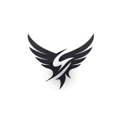 eagle head logo vector icon illustration design template isolated on white background