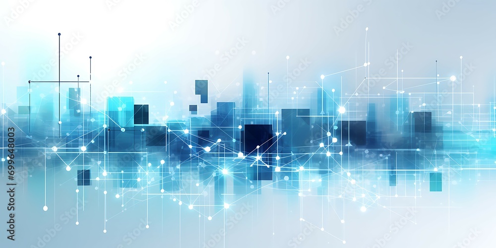 Aufkleber Business background image with financial charts and graphs