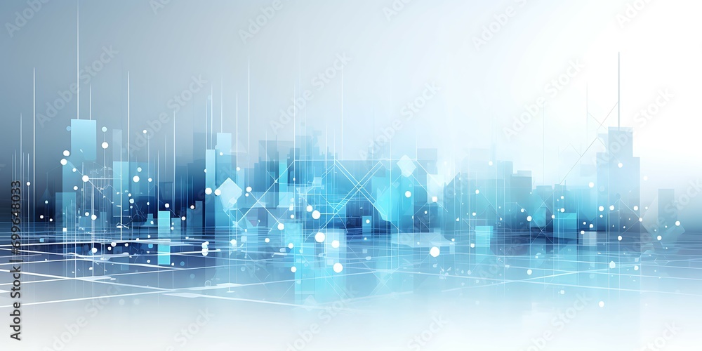 Aufkleber business background image with financial charts and graphs
