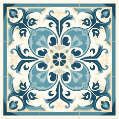 Picture of floor tile pattern wall tiles Home decoration pattern or ceiling.