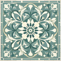 Picture of floor tile pattern wall tiles Home decoration pattern or ceiling.
