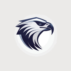 Eagle head logo design template. Vector illustration