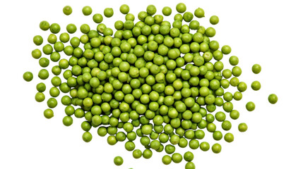 Top-down view. Green peppercorn isolated on transparent and white background.PNG image