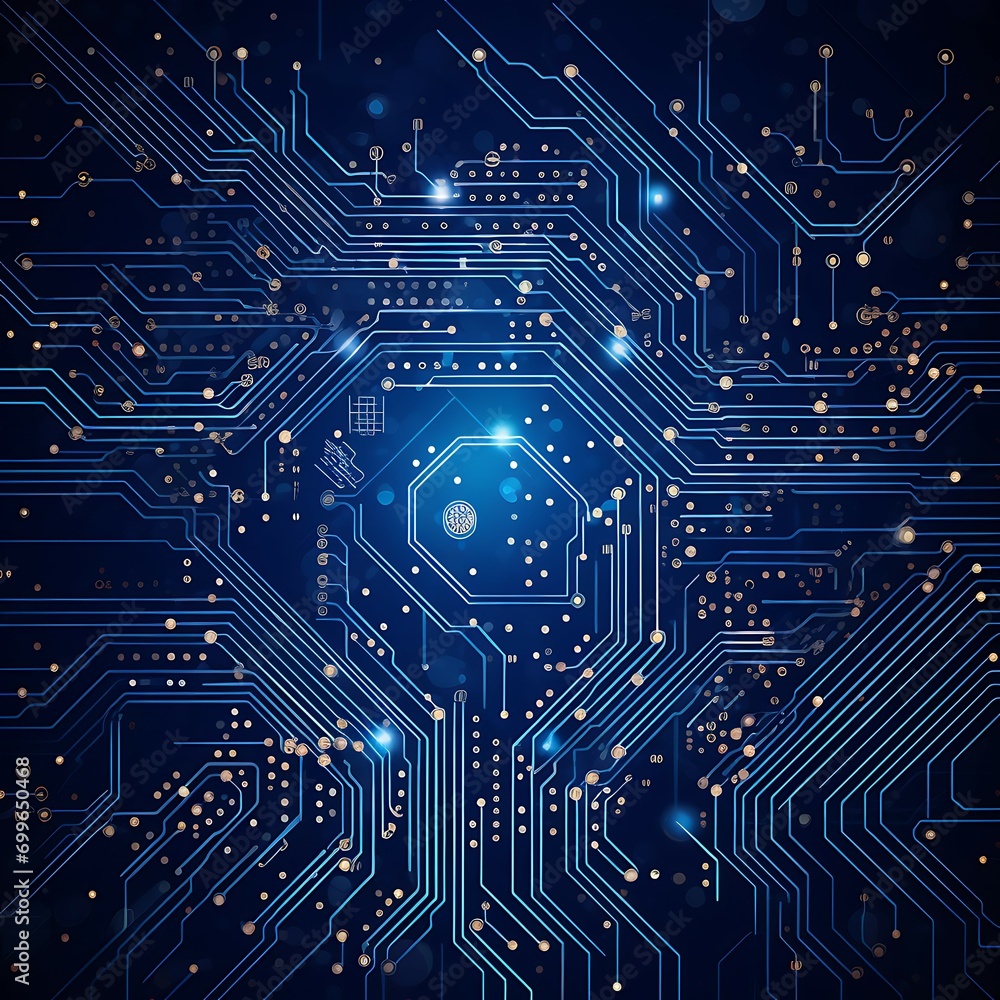 Leinwandbilder Technology and science concept background, 3d rendering