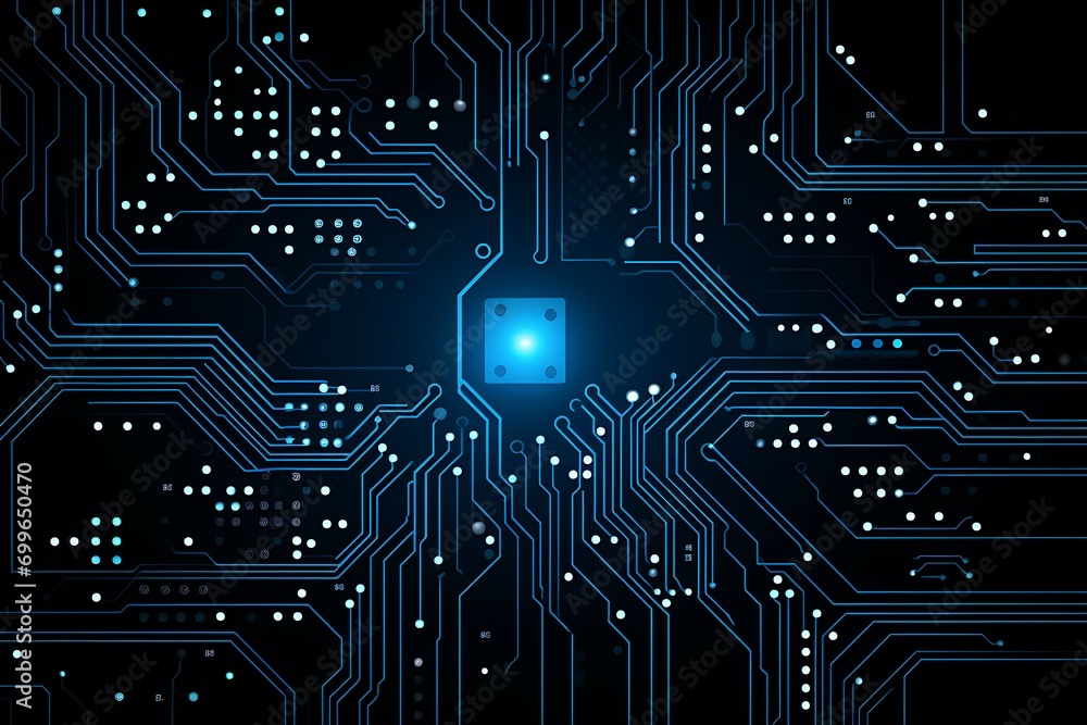 Poster technology and science concept background