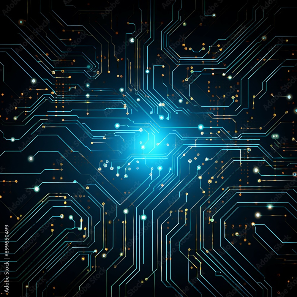 Poster circuit board background. technology and science concept