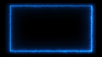 Abstract glowing light , lines frame , animation loop, frame background animated Colorful lighting showing seamless 4K borders, futuristic lighting effects, flame frame for text and intro
