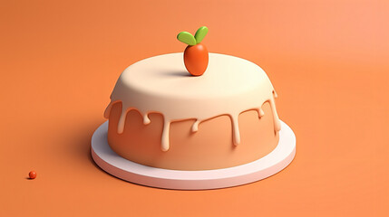 cute carrot cake