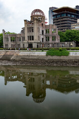 Fototapeta na wymiar Atomic Bomb Dome memorial building in Hiroshima,Japan