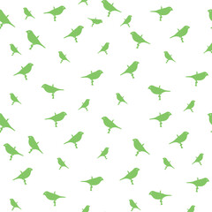Light green and Dark green grass and birds,seamless pattern ,prints background