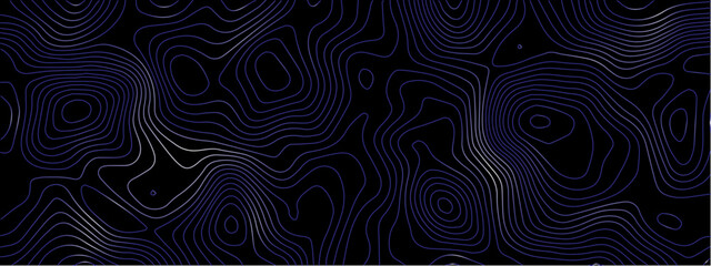  Topographic line map. Modern design with black background with topographic wavy pattern design.
