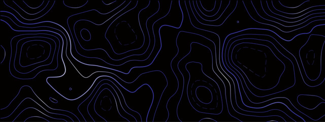  Topographic line map. Modern design with black background with topographic wavy pattern design.