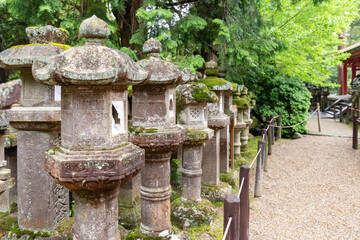 stone monolithic lamp at Kasuka Shrine in Nara