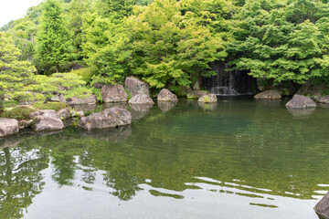 Fototapeta na wymiar Kokoen Garden in Himeji, Japan
