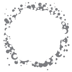 Black Dot Circle Border