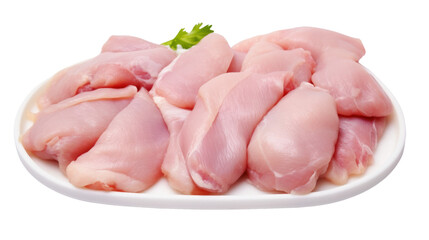 Fresh raw chicken isolated on transparent background,PNG image.