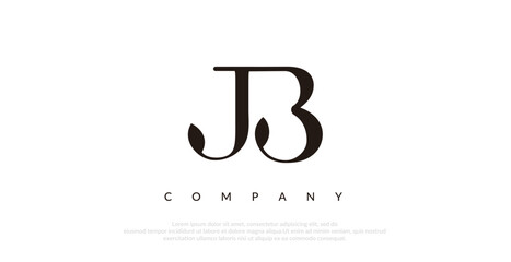 Initial JB Logo Design Vector 
