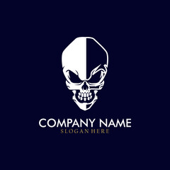 Cool skull logo. Skull vector illustration.Cool skull logo. Skull vector illustration.