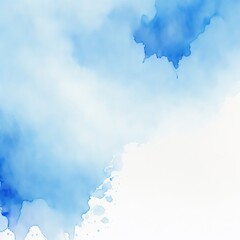 Blue Bleeding Watercolor texture Background