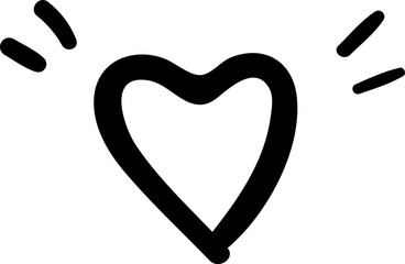 Heart Icon, Hand Drawn Heart, Valentine Days, Cupid, Heart Clipart, Open heart