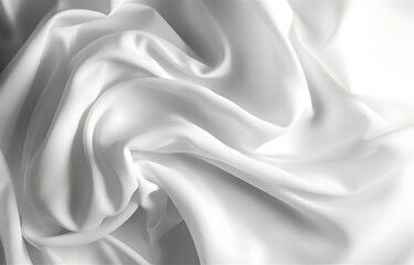 Obraz premium White silk texture luxurious satin for abstract background. beautiful white fabric