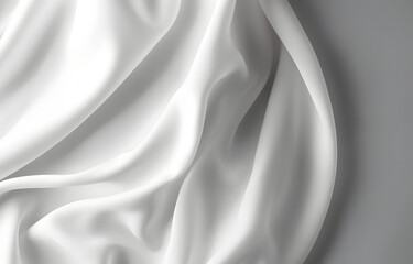 Obraz premium White silk texture luxurious satin for abstract background. beautiful white fabric