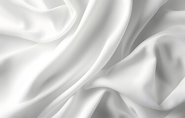 White silk texture luxurious satin for abstract background. beautiful white fabric