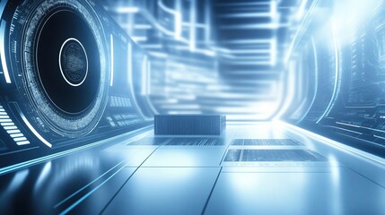 Obraz premium Concept diagram of big data server room