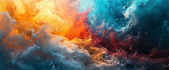 Abstract Paint Oil, Background Work For Designer