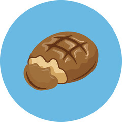 illustration of bread. food icon png transparent. food icon vector. food symbol. bread, cooking, cuisine, drink, fare, feed, foodstuff, meal, meat and snack logo design template.