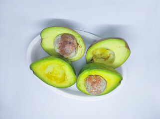 Half of Alpukat or Avocado (Persea americana)