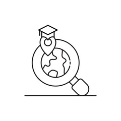 Fototapeta premium School, location, icon, education, map, pin, symbol, marker, campus, navigation, destination, learning, symbol, position, emblem, institution, place, vector, pointer, academic, GPS, site, knowledge, 