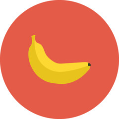 illustration of a banana. food icon png transparent. food icon vector. food symbol. bread, cooking, cuisine, drink, fare, feed, foodstuff, meal, meat and snack logo design template.