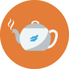 teapot and cup of tea. food icon png transparent. food icon vector. food symbol. bread, cooking, cuisine, drink, fare, feed, foodstuff, meal, meat and snack logo design template.