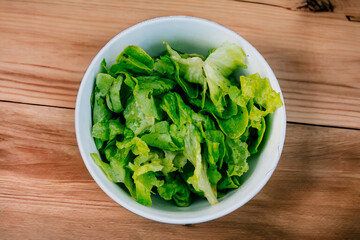 fresh green salad