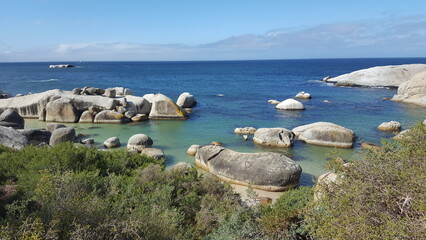 south africa beach boulder
