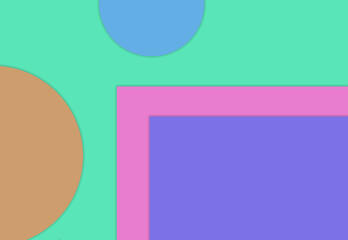 Obraz premium circle geometric great shapes background multicolored pattern.