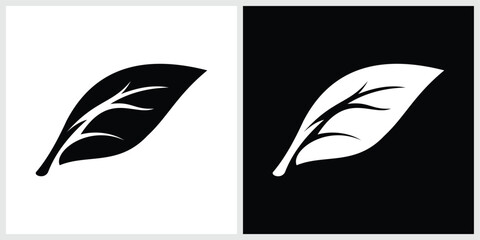 Abstract Leaf Logo Icon Vector Design