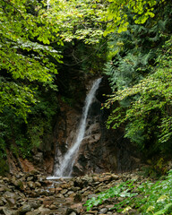 Otaki and Metaki Waterfalls are two beautiful nature spots along the Nakasendo Trail in Kiso valley, Japan.

