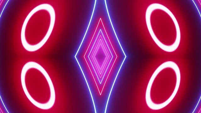 3D abstract looping background for DJ background music festivals