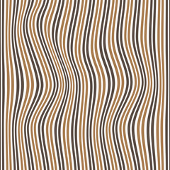 modern simple abstract seamlees lite and dark brown color wavy distort vertical line pattern