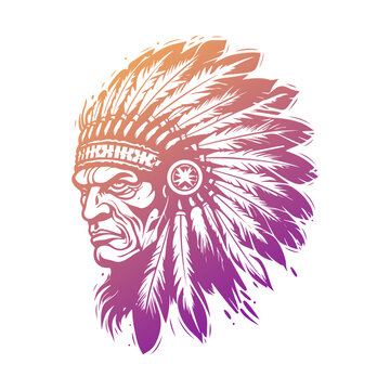 recommend clip art: Indian Illustration Clip Art Design Shape. American Native Silhouette Icon Vector.
