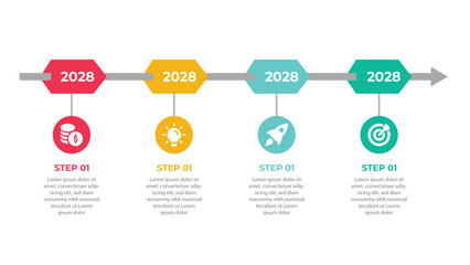 Timeline Set  infographic elements data visualization vector design template.