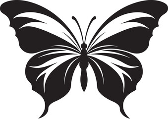 Eclipse Essence Black Butterfly Symbol Design Celestial Charisma Vector Black Butterfly Logo